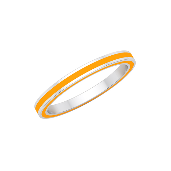 Complete Enamel Band 14k White Gold Complete Enamel Band 14k White Gold