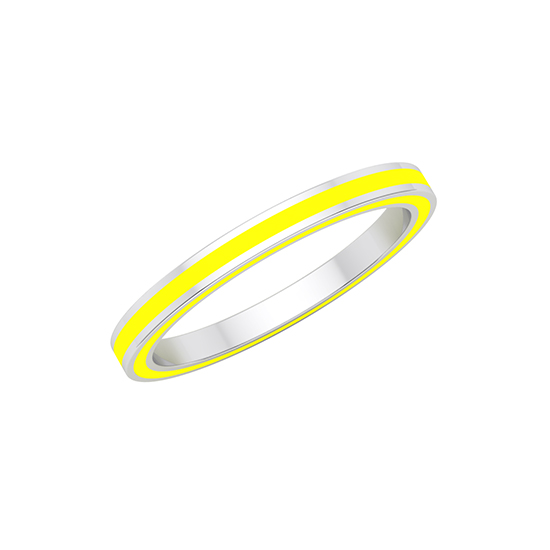 Complete Enamel Band 14k White Gold Complete Enamel Band 14k White Gold