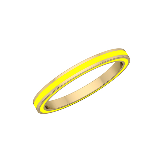 Complete Enamel Band 14k Yellow Gold Complete Enamel Band 14k Yellow Gold