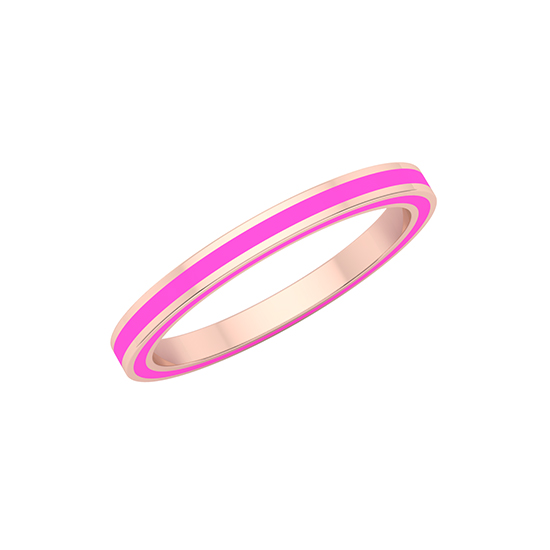 Complete Enamel Band 14k Rose Gold Complete Enamel Band 14k Rose Gold