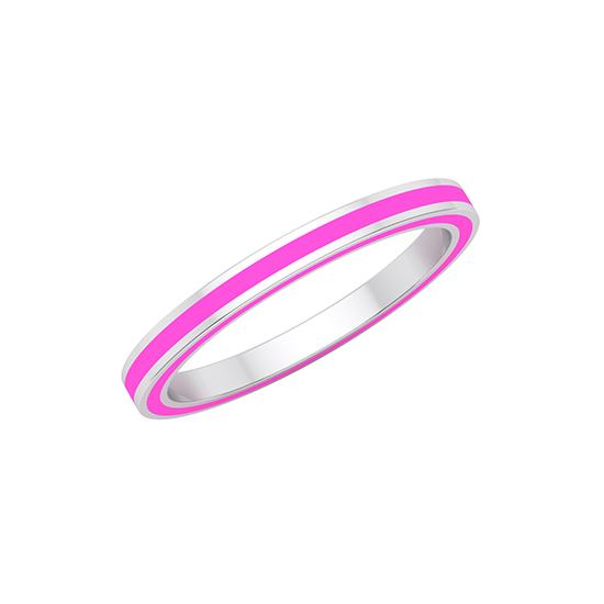 Complete Enamel Band 14k White Gold Complete Enamel Band 14k White Gold