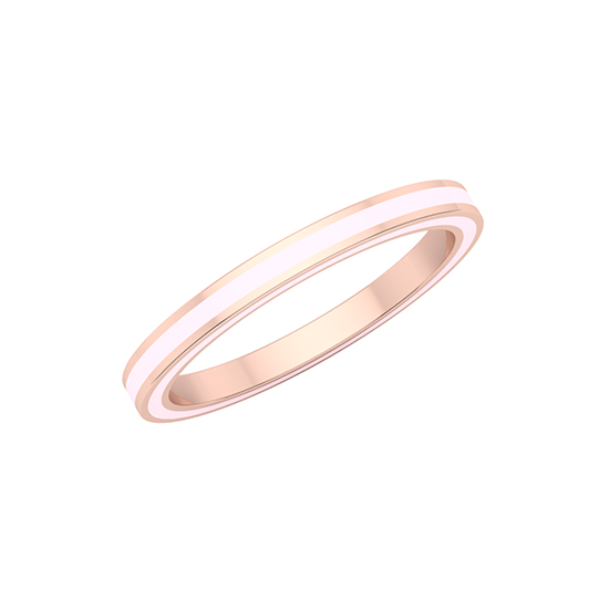Complete Enamel Band 14k Rose Gold Complete Enamel Band 14k Rose Gold