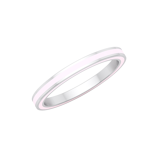 Complete Enamel Band 14k White Gold Complete Enamel Band 14k White Gold