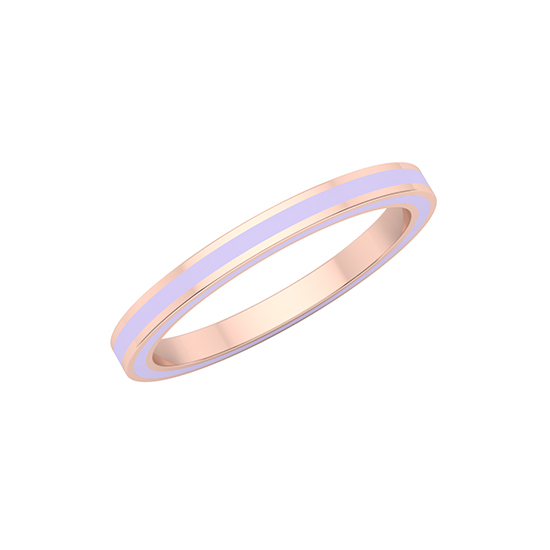 Complete Enamel Band 14k Rose Gold Complete Enamel Band 14k Rose Gold