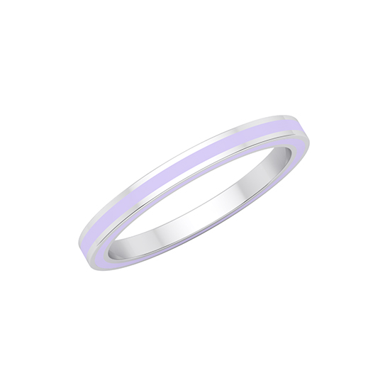 Complete Enamel Band 14k White Gold Complete Enamel Band 14k White Gold