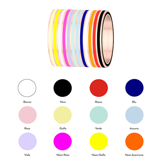 Complete Enamel Band 14k Rose Gold Complete Enamel Band 14k Rose Gold