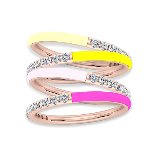 Enamel Dreamer Band 14k Rose Gold Enamel Dreamer Band 14k Rose Gold