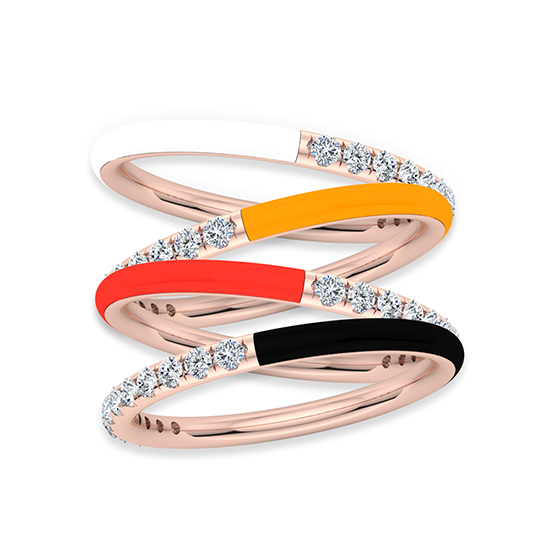 Enamel Dreamer Band 14k Rose Gold Enamel Dreamer Band 14k Rose Gold