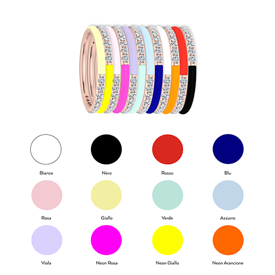 Enamel Dreamer Band 14k Rose Gold Enamel Dreamer Band 14k Rose Gold
