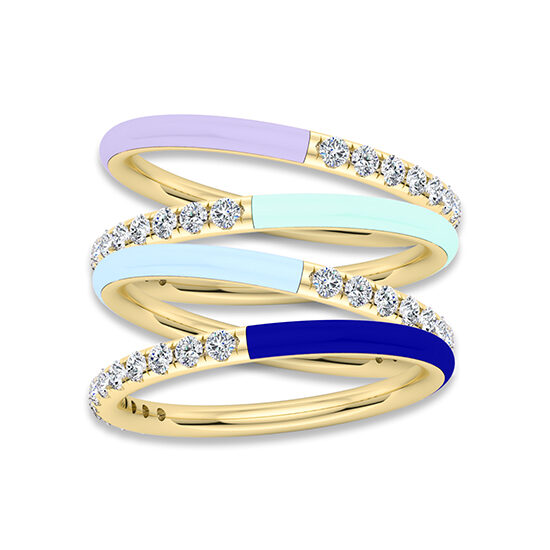 Enamel Dreamer Band 14k Yellow Gold