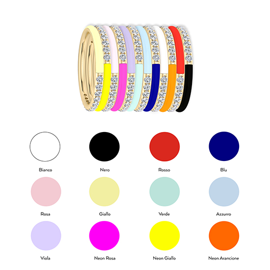 Enamel Dreamer Band 14k Yellow Gold Enamel Dreamer Band 14k Yellow Gold