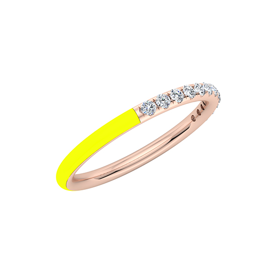 Enamel Dreamer Band 14k White Gold Enamel Dreamer Band 14k White Gold
