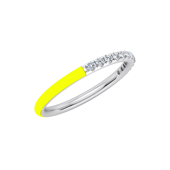 Enamel Dreamer Band 14k White Gold Enamel Dreamer Band 14k White Gold