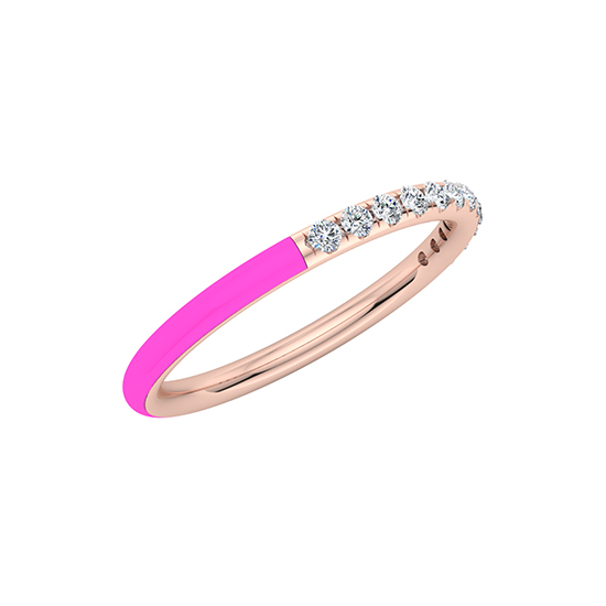 Enamel Dreamer Band 14k Rose Gold Enamel Dreamer Band 14k Rose Gold