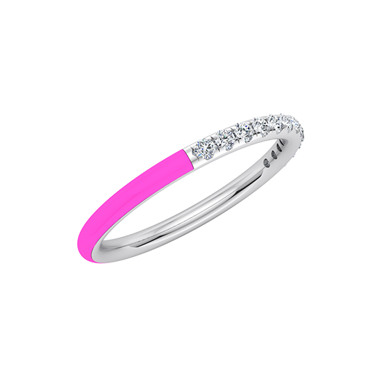 Enamel Dreamer Band 14k Rose Gold Enamel Dreamer Band 14k Rose Gold