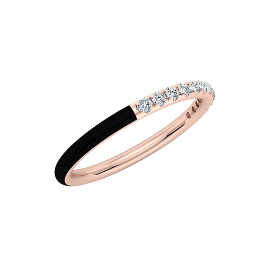 Enamel Dreamer Band 14k Rose Gold Enamel Dreamer Band 14k Rose Gold