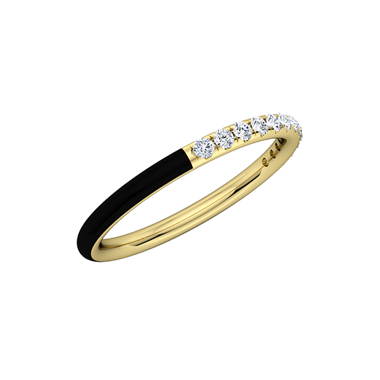 Enamel Dreamer Band 14k Rose Gold Enamel Dreamer Band 14k Rose Gold