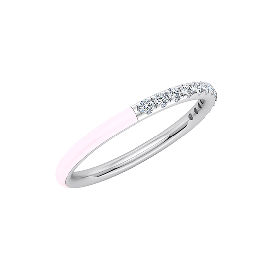 Enamel Dreamer Band 14k White Gold Enamel Dreamer Band 14k White Gold
