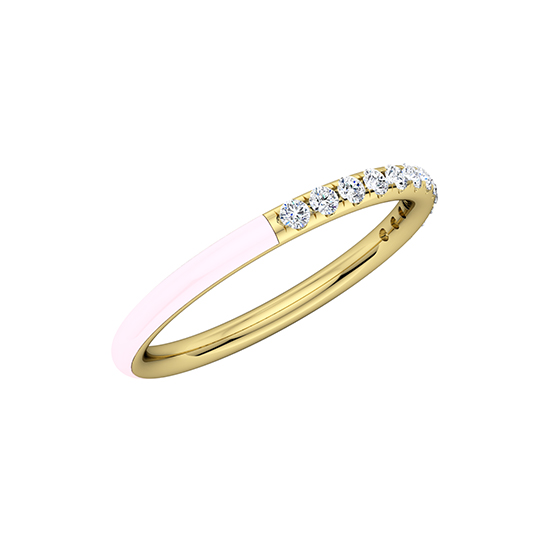 Enamel Dreamer Band 14k White Gold Enamel Dreamer Band 14k White Gold