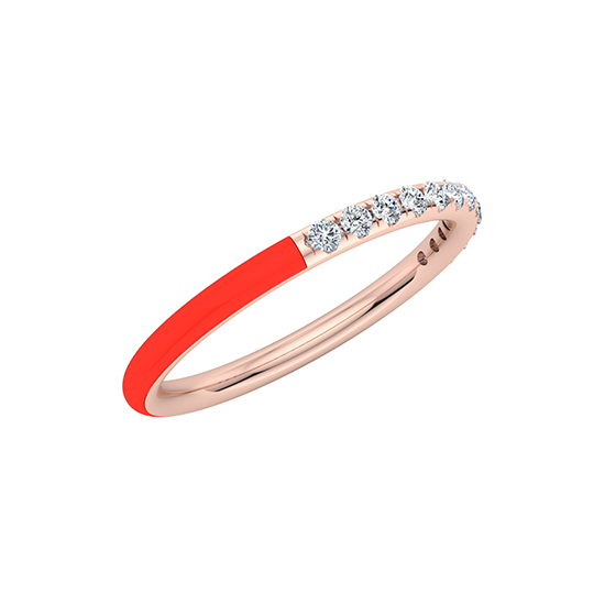 Enamel Dreamer Band 14k Rose Gold Enamel Dreamer Band 14k Rose Gold