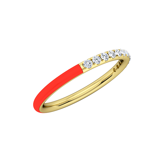 Enamel Dreamer Band 14k Rose Gold Enamel Dreamer Band 14k Rose Gold