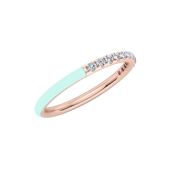 Enamel Dreamer Band 14k Rose Gold Enamel Dreamer Band 14k Rose Gold