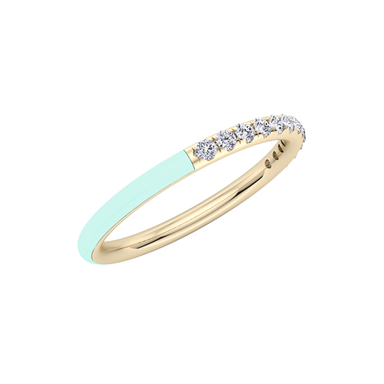 Enamel Dreamer Band 14k Rose Gold Enamel Dreamer Band 14k Rose Gold