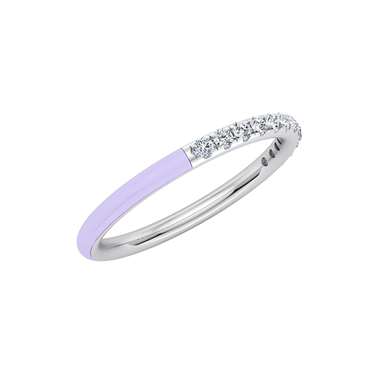 Enamel Dreamer Band 14k White Gold Enamel Dreamer Band 14k White Gold
