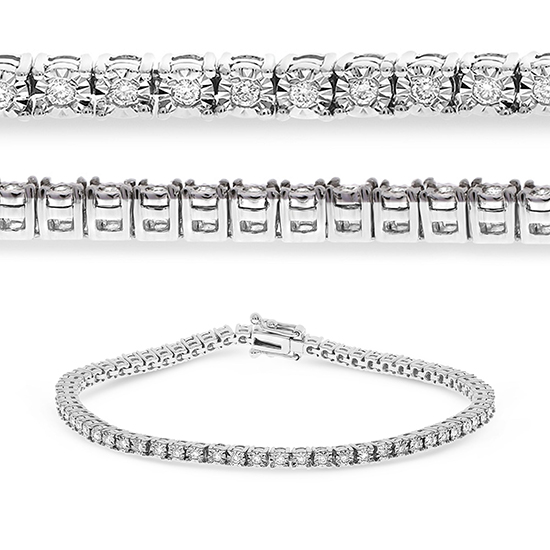 Illusion .50 carat Diamond Tennis Bracelet Illusion .50 carat Diamond Tennis Bracelet