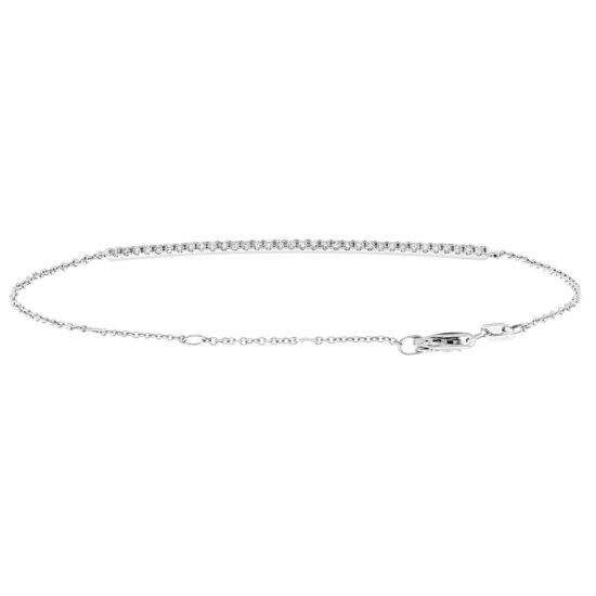 Dainty Pavé Diamond Bar Bracelet