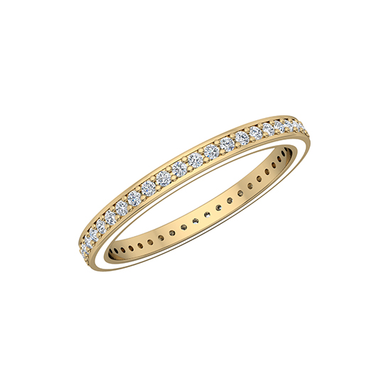 Edged Enamel Eternity Band 14k Yellow Gold Edged Enamel Eternity Band 14k Yellow Gold