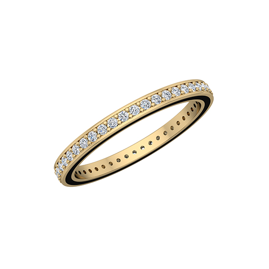 Edged Enamel Eternity Band 14k Yellow Gold Edged Enamel Eternity Band 14k Yellow Gold