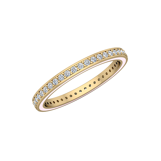 Edged Enamel Eternity Band 14k Yellow Gold Edged Enamel Eternity Band 14k Yellow Gold