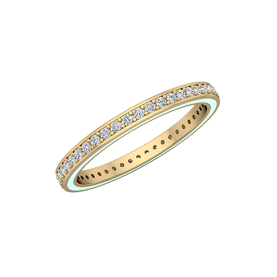 Edged Enamel Eternity Band 14k Yellow Gold Edged Enamel Eternity Band 14k Yellow Gold