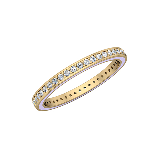 Edged Enamel Eternity Band 14k Yellow Gold Edged Enamel Eternity Band 14k Yellow Gold