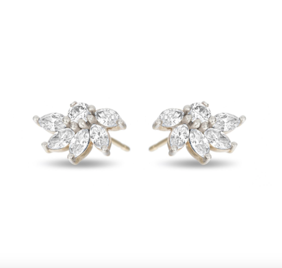Grace Marquise Cluster Earrings | Adina Reyter