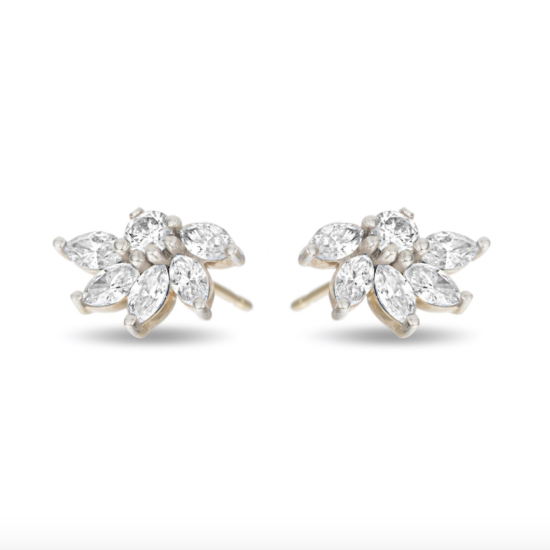 Grace Marquise Cluster Earrings | Adina Reyter