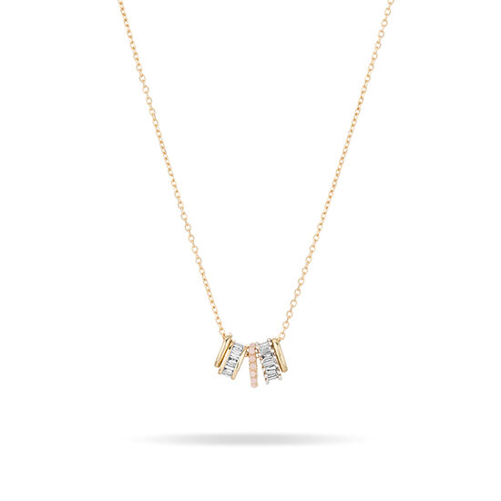 Pink Opal Birthstone Necklace | Adina Reyter