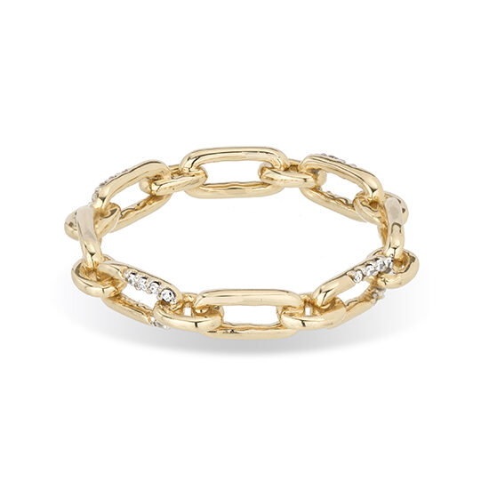 Pavé Interlocking Link Ring | Adina Reyter