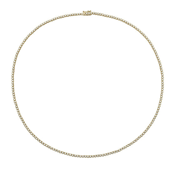 1.96 Carat Diamond Tennis Necklace 14k Yellow Gold