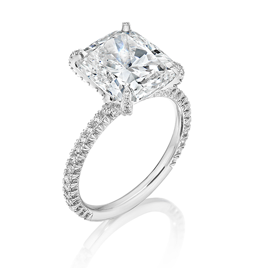 5.03 Carat Cushion Cut Edalati Ring | Marisa Perry By Douglas Elliott