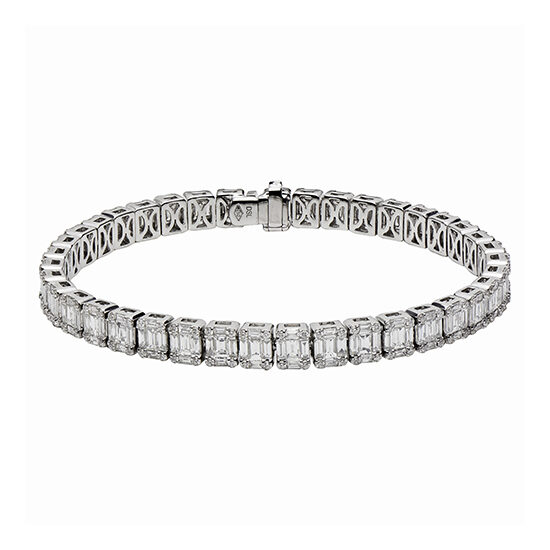 6.82 Carat Diamond Tennis Bracelet