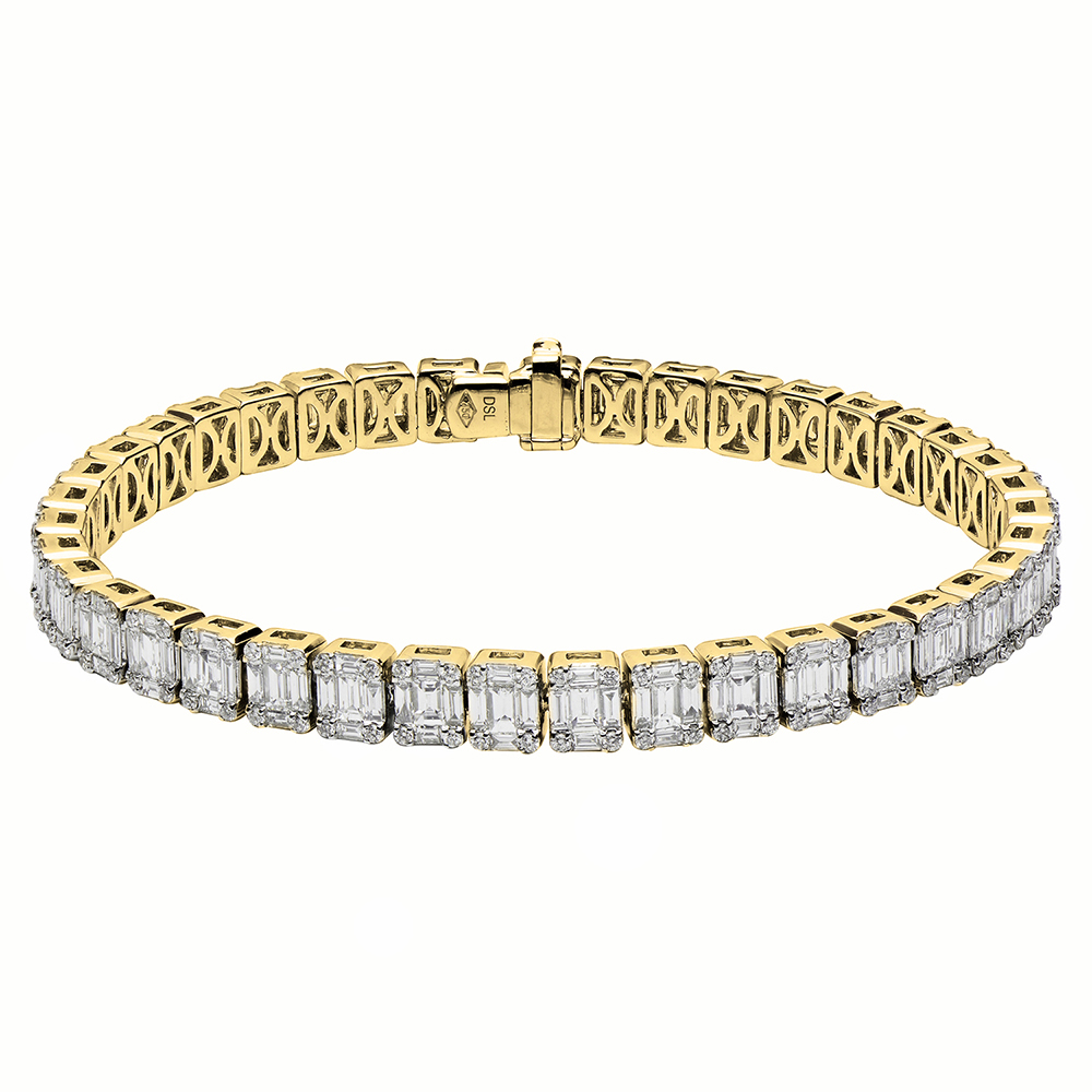 6.82 Carat Diamond Tennis Bracelet