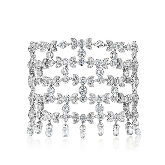 Round Brilliant Diamond and Briolette Bracelet | Marisa Perry by Douglas Elliott