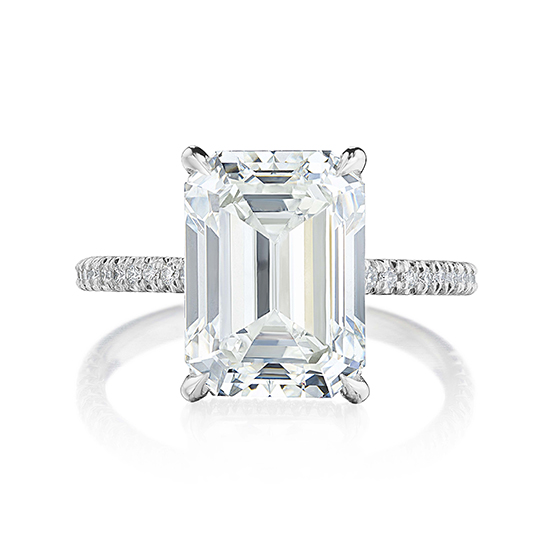 5.01 carat Emerald cut Katherine Ring | Marisa Perry by Douglas Elliott 5.01 carat Emerald cut Katherine Ring | Marisa Perry by Douglas Elliott