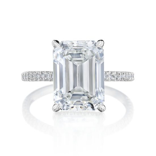 5.01 carat Emerald cut Katherine Ring | Marisa Perry by Douglas Elliott