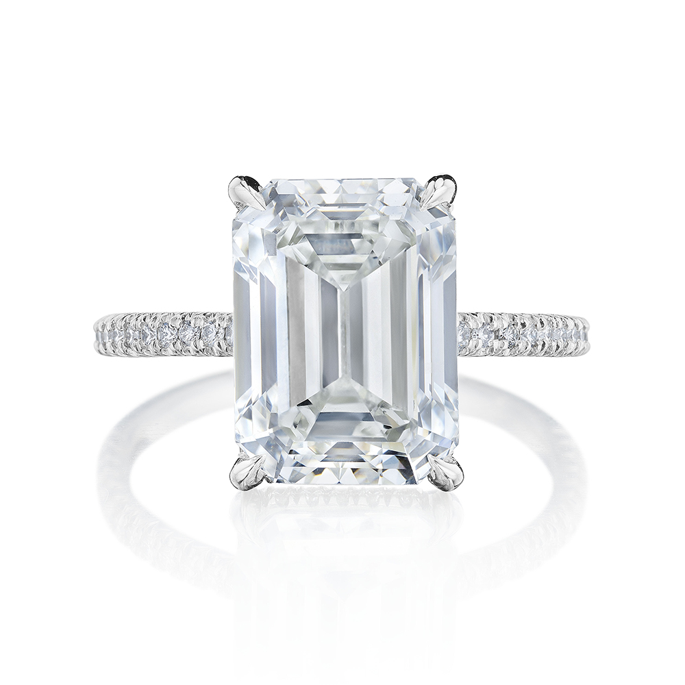 5.01 carat Emerald cut Katherine Ring | Marisa Perry by Douglas Elliott