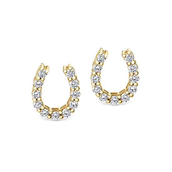 Mini Horseshoe Earring 18k Yellow Gold