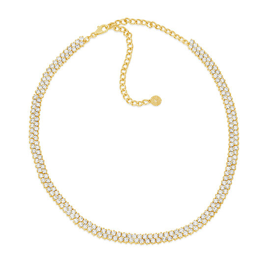 10.60 carat Diamond Tennis Necklace 14k White Gold