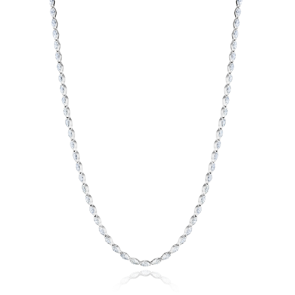 12 Carat Marquise Diamond Rivière (Tennis) Necklace | Marisa Perry by Douglas Elliott